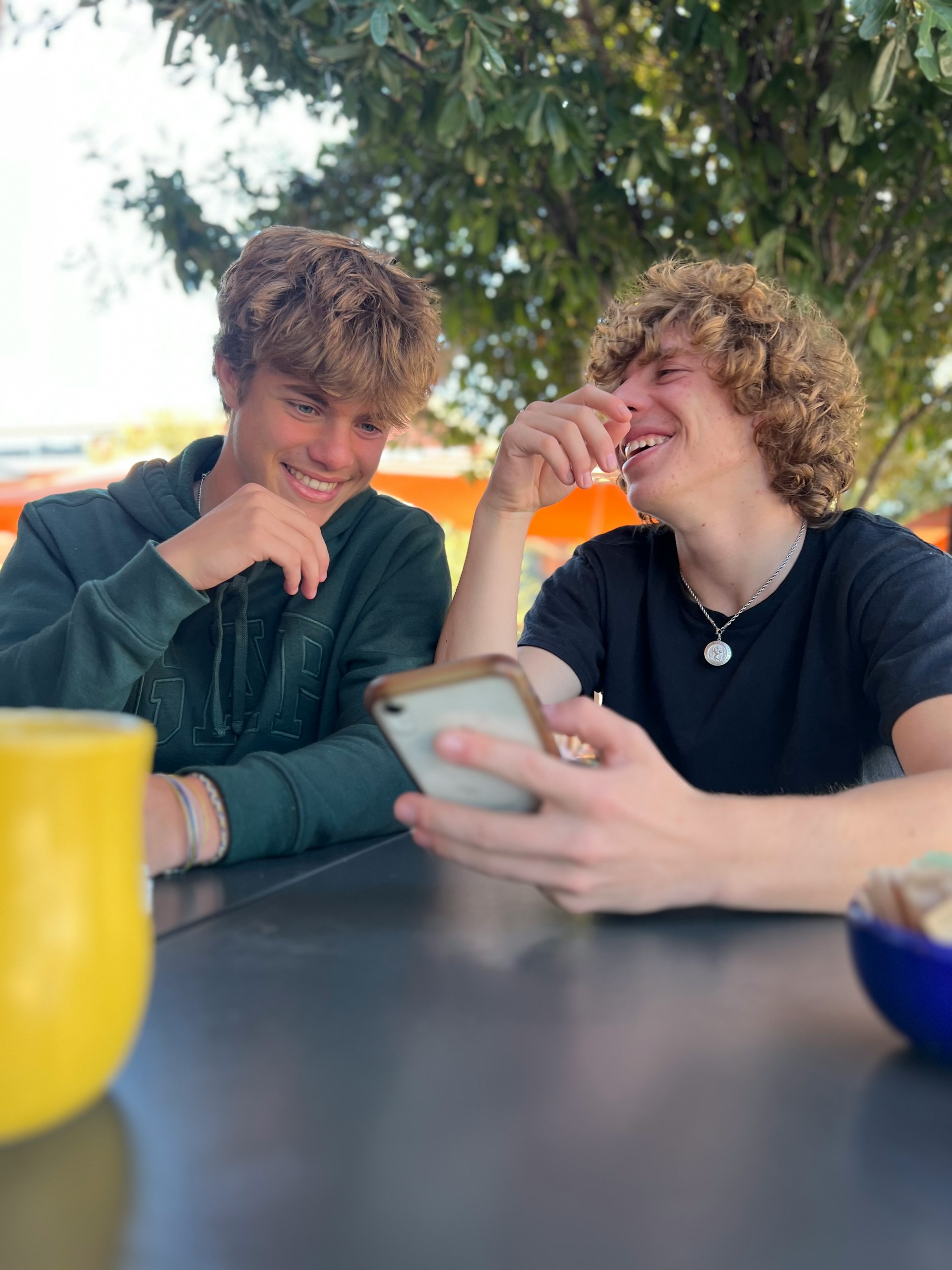 Parent and teen discussing finances